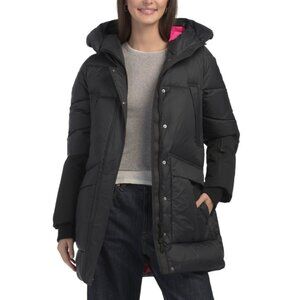 PAJAR Black Heirani Mid Length Quilted Parka